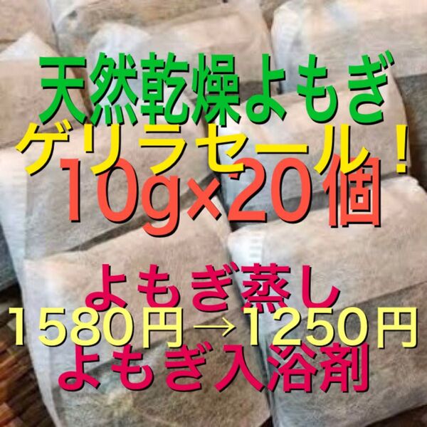 ゲリラセール! (大容量10g×21個) 乾燥 よもぎ よもぎ蒸し よもぎ入浴剤