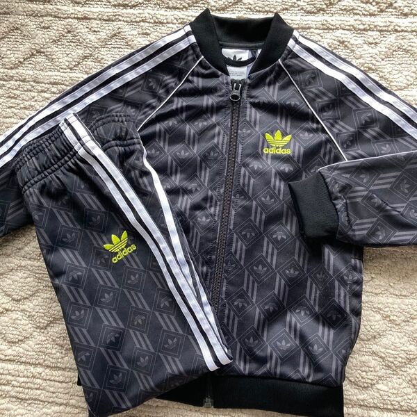 adidas ジャージセット 100cm トラックジャケット セットアップ