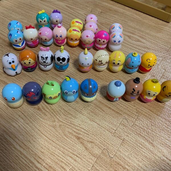 起き上がりこぼし人形 まとめ売り プリキュア ディズニー ポケモン BT21