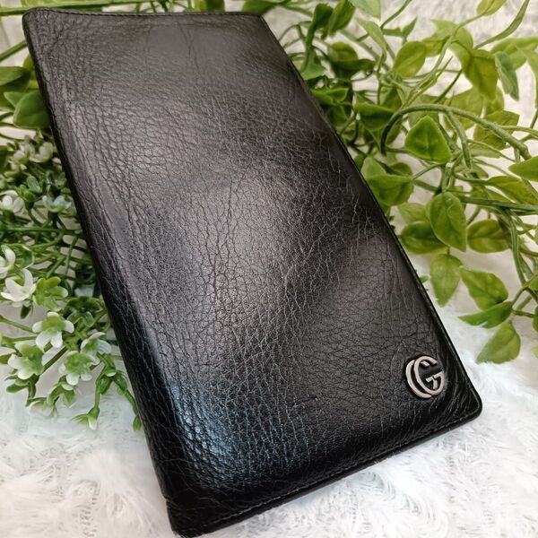 GUCCI 長財布 ブラック レザー