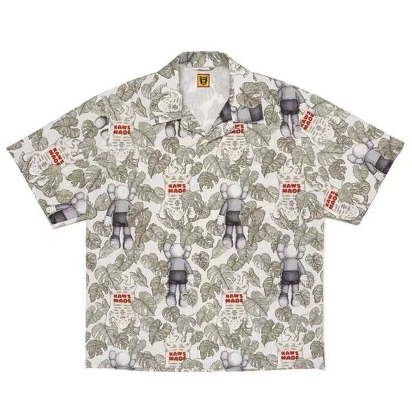 HUMAN MADE ヒューマンメイド ×KAWS 24SS KAWS MADE ALOHA SHIRT GRAY アロハシャツ