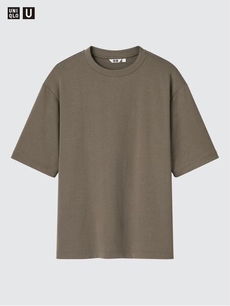 UNIQLO U エアリズムコットンオーバーサイズTシャツ/5分袖