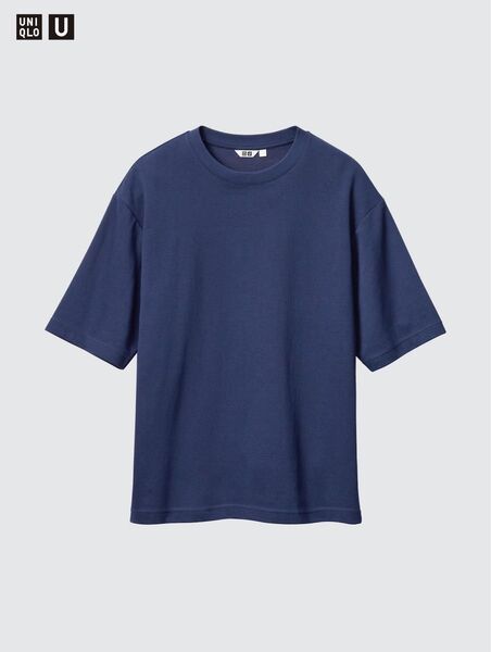 UNIQLO U エアリズムコットンオーバーサイズTシャツ/5分袖
