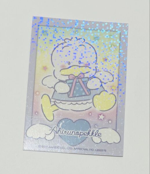 サンリオキャラクター大賞 むにゅぐるみパティオ あひるのペックル カード 天使