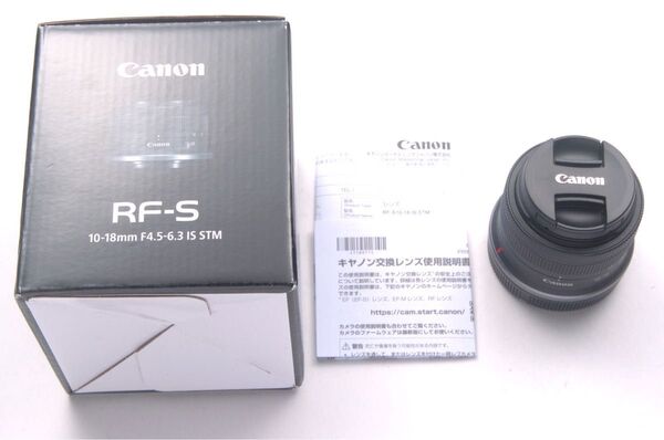 2025年5月8日購入 メーカー保証 新品同様 Canon RF-S10-18mm F4.5-6.3 IS STM