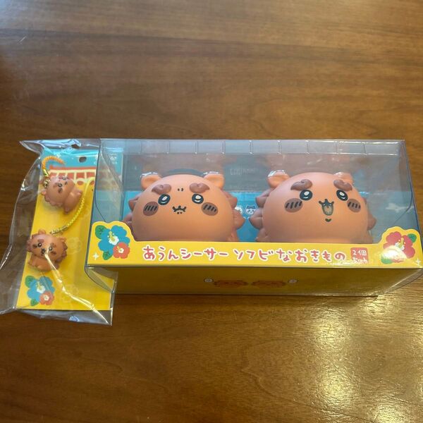 ちいかわ あうんシーサー ソフビなおきもの (シーサー) 根付ストラップ(2個セット)沖縄