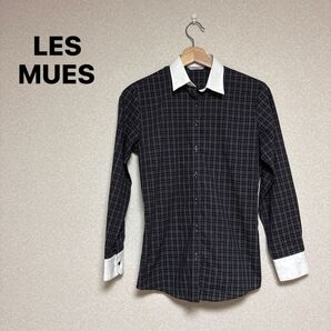 LES MUES レディース 長袖 シャツ ブラック系 可愛い 訳あり品