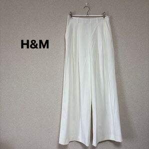 H&M エイチアンドエム レディース ボトムス パンツ ホワイト 可愛い 大きめ