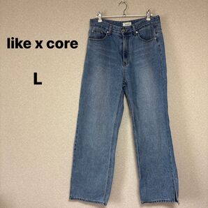likexcore レディース ボトムス パンツ ジーンズ サイズL ブルー