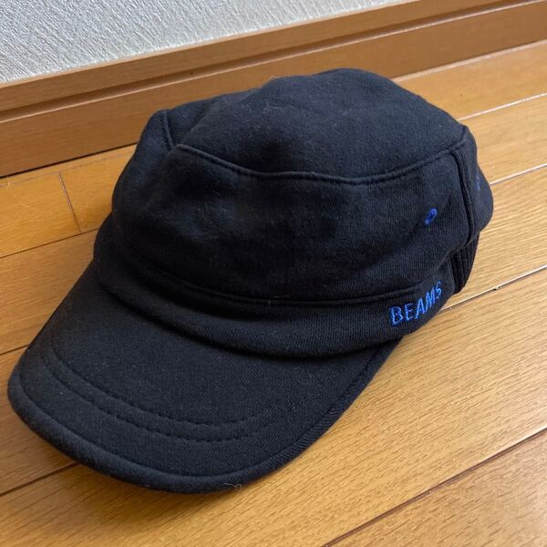BEAMS ワークキャップ 帽子 黒 ブラック