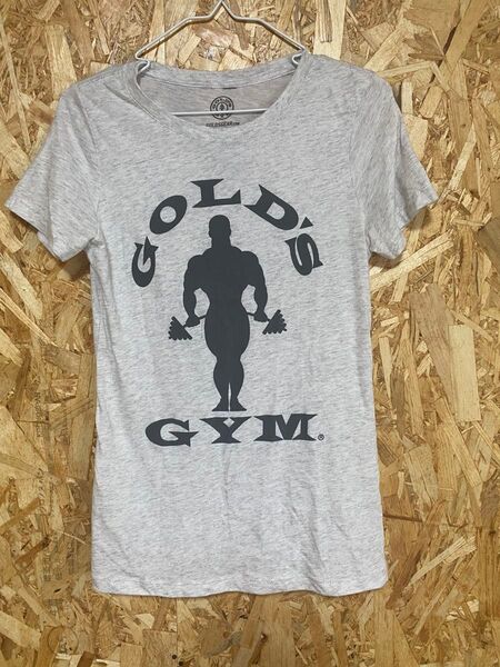 GOLD'S GYM グレー Tシャツ レディース Sサイズ