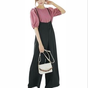 しまむら MUMU ワイドサロペット オールインワン