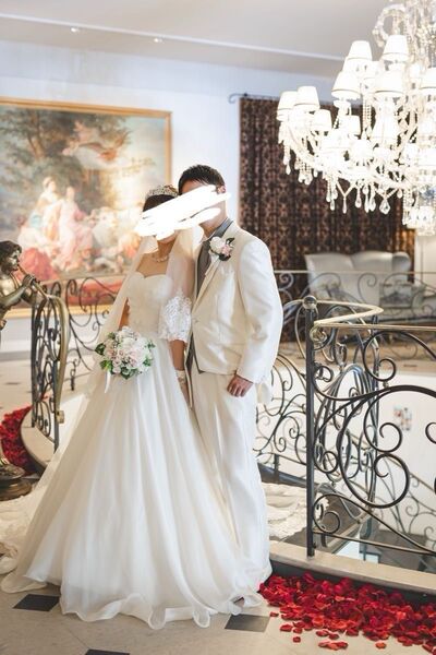 【Aライン】ウェディングドレス フォトウェディング ホワイト 結婚式 シルク