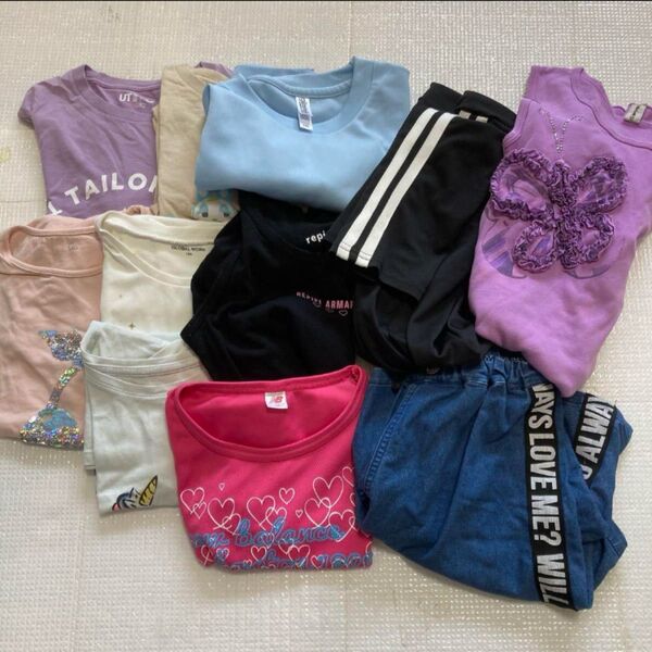 女の子 Tシャツ 半袖 夏物 140 まとめ売り