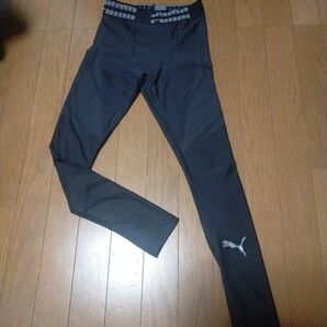 程度抜群 PUMA パフォーマンス レーシングタイツ ロングスパッツ レギグンス
