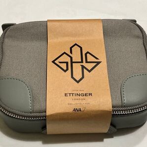 ETTINGER エッティンガー アメニティ ポーチ ANA ファーストクラス 未使用 グレー