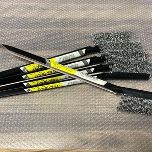 サンフレックス 金板ブラシ ハンディブラシ セット sumflex 鉄線 No.5620 5本セット 黒 掃除用具