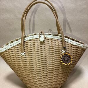 かごバッグ バッグ ハンドバッグ カゴバッグ 籠 ベージュ バスケット bag アンティーク レトロ かわいい