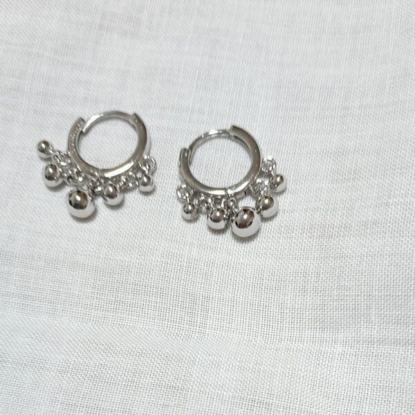 シルバーフープピアス S925
