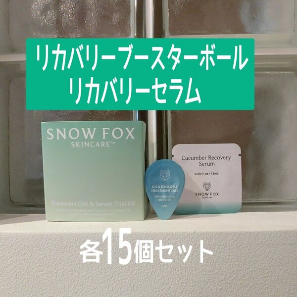 ★新品★SNOW FOX★リカバリーブースターボール&リカバリーセラム★各15点セット★スノーフォックス★美的GRAND付録★