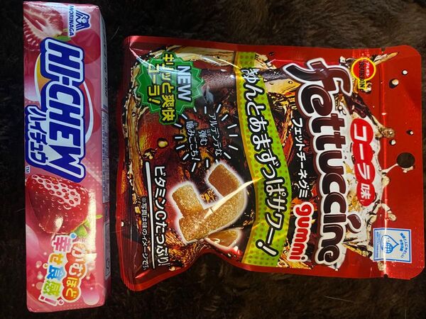 フィットチーネグミ キャンディ コーラ味 38個 ブルボンハイチュウ イチゴ味 2個 森永 計40個