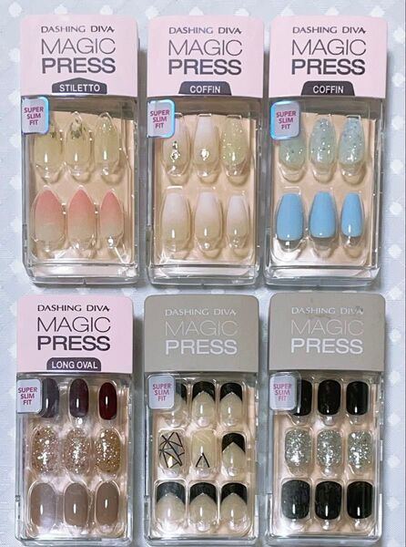 ダッシング ディバ マジックプレス(ネイルチップ)(6箱セット)