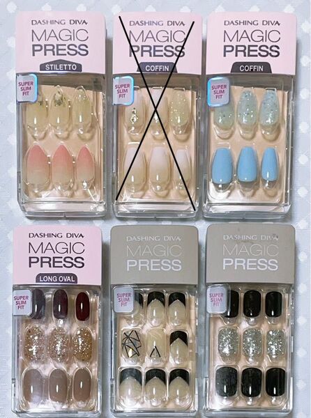 ダッシング ディバ マジックプレス(ネイルチップ)(5箱セット)