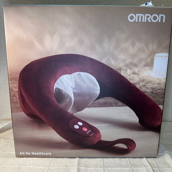 OMRON ネックマッサージャー HM-150-BW ワインレッド 未使用