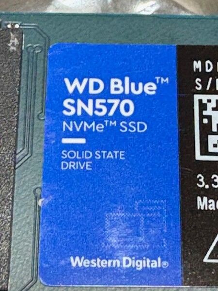 【使用6065時間】WD ウエスタンデジタル SSD 1TB WD Blue SN570 M.2-2280