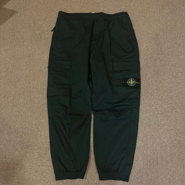 STONE ISLAND ガーメントダイ テーパード カーゴパンツ ミリタリー ストーンアイランド ネイビー
