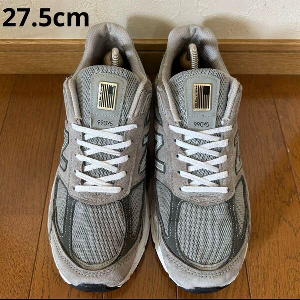 アメリカUSA製 ニューバランス M990GL5 グレー 27.5cm①