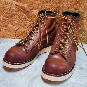 レッドウィング ラインマン LINE MAN US8 1/2 D REDWING Boots ソール交換済み #2907