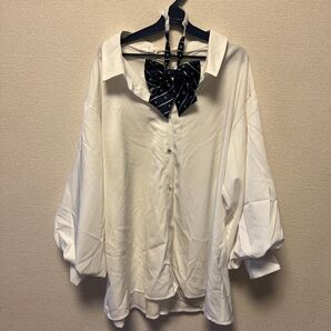 制服風ブラウス&リボンセット