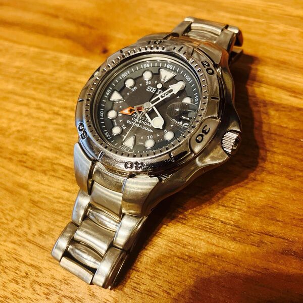 【希少】SEIKO ダイバー チタン GMT 8F58-0020