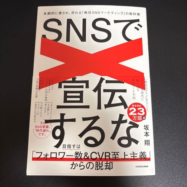 SNSで宣伝するな 永続的に愛され、売れる熱狂SNSマーケティングの教科書