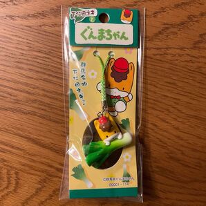 ぐんまちゃんと下仁田ネギ根付 ストラップ