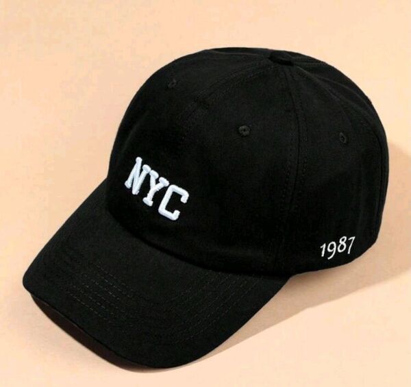 1267ユニセックス NYC刺繍入りベースボールキャップ8qyhzi