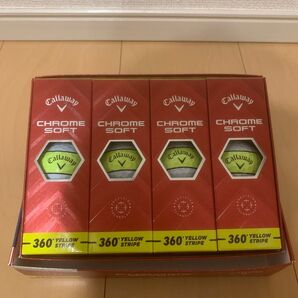 【新品】キャロウェイ CHROME SOFT360°YELLOW STRIPE 2025