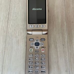 docomoらくらくホン富士通4G対応F-02Jガラホ らくらくホン ピンク 富士通 ゴールド F-02J ドコモ