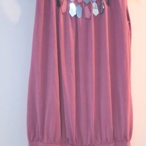 値下★ Kailani International カイラニインターナショナル カイラニUSA ノースリーブ ドレス XS ピンク