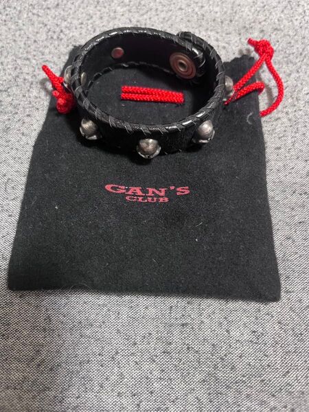 GAN'S CLUB スカル ブレスレット シルバー925 レザー