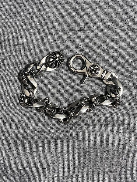 値下げ可 クロス ブレスレット シルバー925 アクセサリー 喜平 Chrome