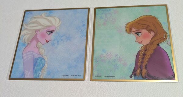 ディズニー クリア色紙 エルサ アナ 2枚セット アナと雪の女王 アナ雪 クリアカード 色紙 ディズニーストア