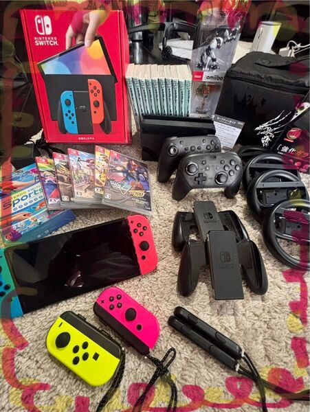 「Nintendo Switch 有機ELモデル 豪華フルセット 即遊べる!プロジェクター&SPY×FAMILY付き」