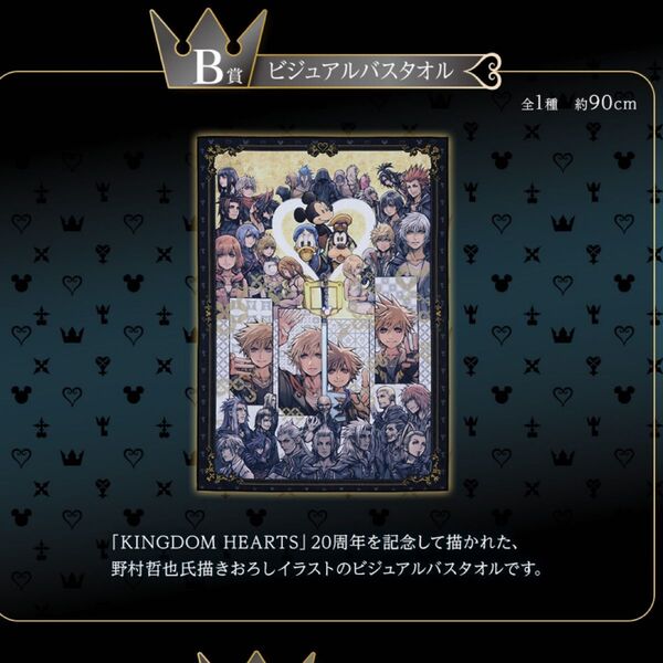 キングダムハーツ 一番くじ B賞 E賞セット ビジュバスタオル タオルセレクションコンプリートセット