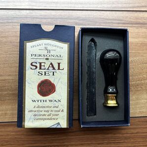 値下げ!シーリングワックス スタンプ セット 「K」 STUART HOUGHTON PERSONAL SEAL SET