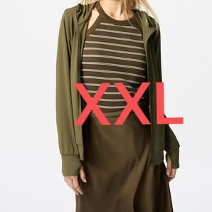 エアリズムUVカットフルジップ パーカ オリーブ XXL 新品未開封