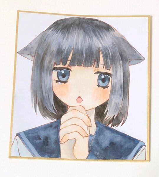 手描きイラスト 女の子 オリジナル