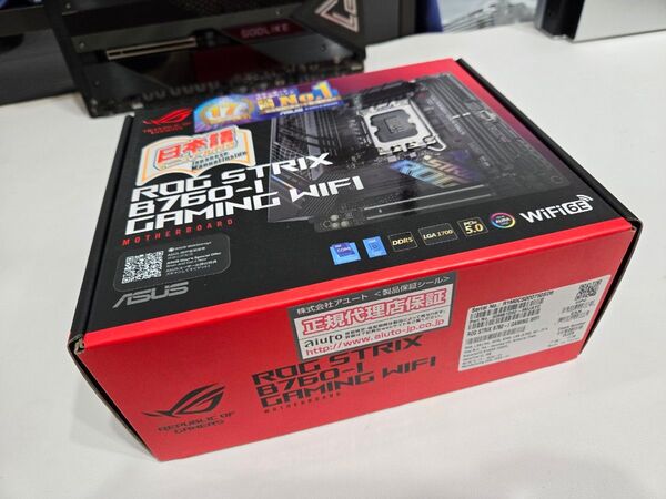 【動作美品】ROG STRIX B760I-GAMING Wi-Fi ITXマザーボード 元箱 付属品完備