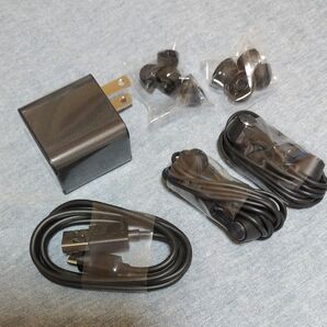 エイスース 付属品 4点セット ブラック系 ASUS アダプタ ケーブル イヤホン